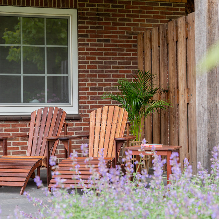Adirondack tuinstoel Toronto met voetenbankje
