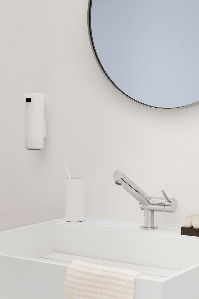 Modo Toiletborstel Wand White | Wit | Staal