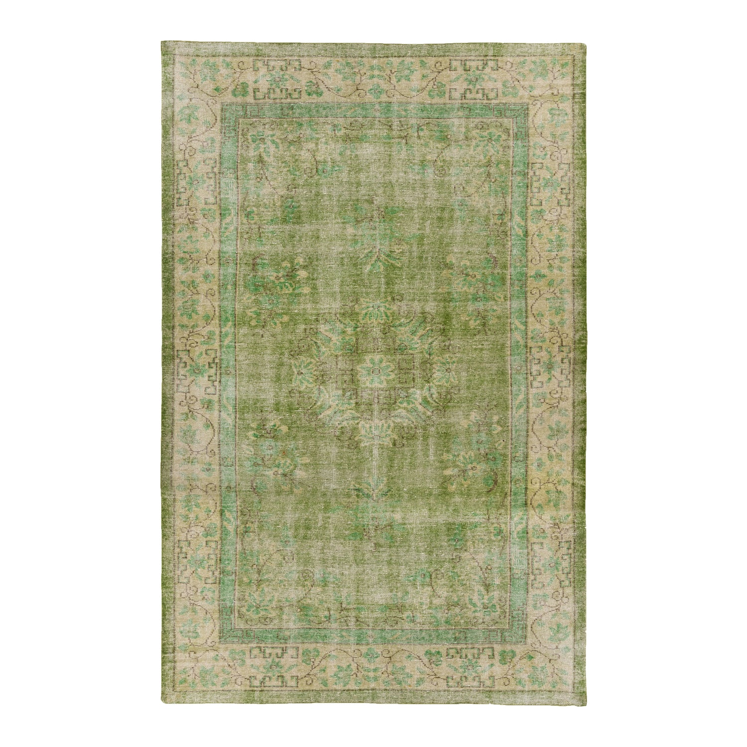 HKliving Wool Knitted Vloerkleed 200 x 300 cm - Groen