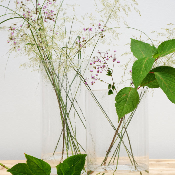 Hakbijl Glass Archer Soda Bubbles Cilinder Vaas - H 40 x D 19 cm