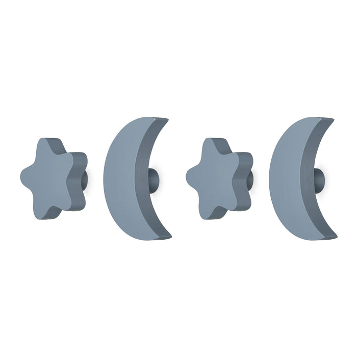 Nofred Stars & Moons Kapstokhaken - Blauw