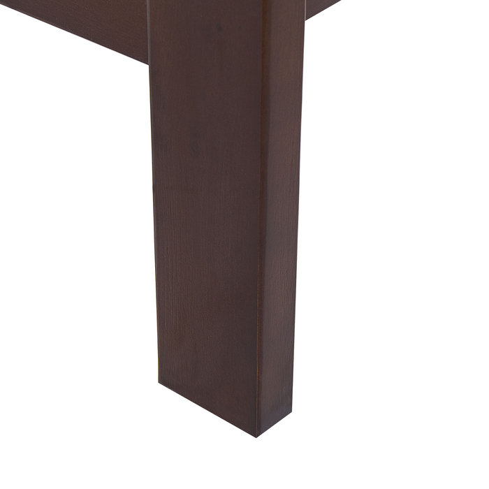 Beliani-CARNAC -Tweepersoonsbed-Donker hout-180 x 200 cm-Rubberhout