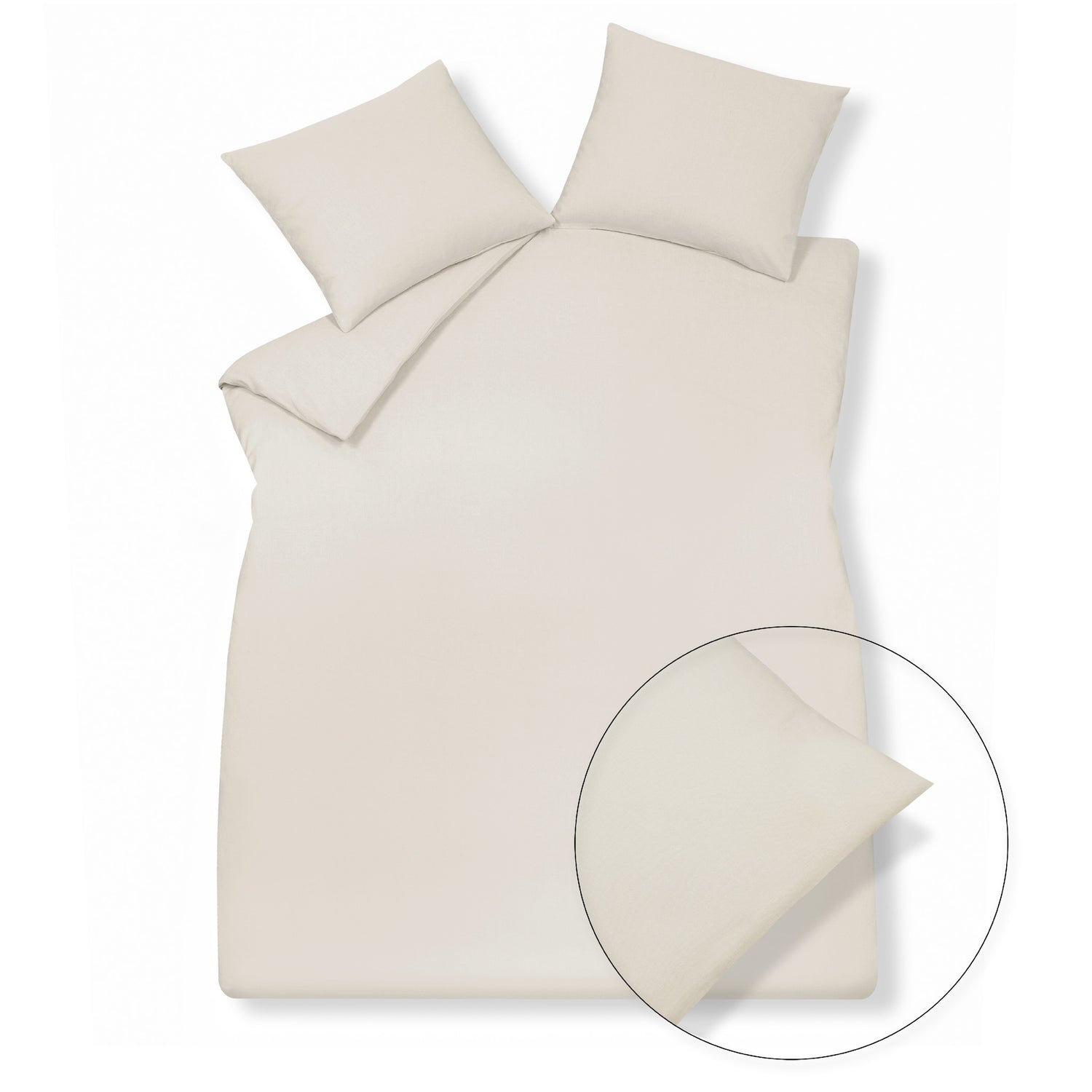 Vandyck Dekbedovertrek PURE 32 Light Stone 140x220 cm (linnen/katoen)