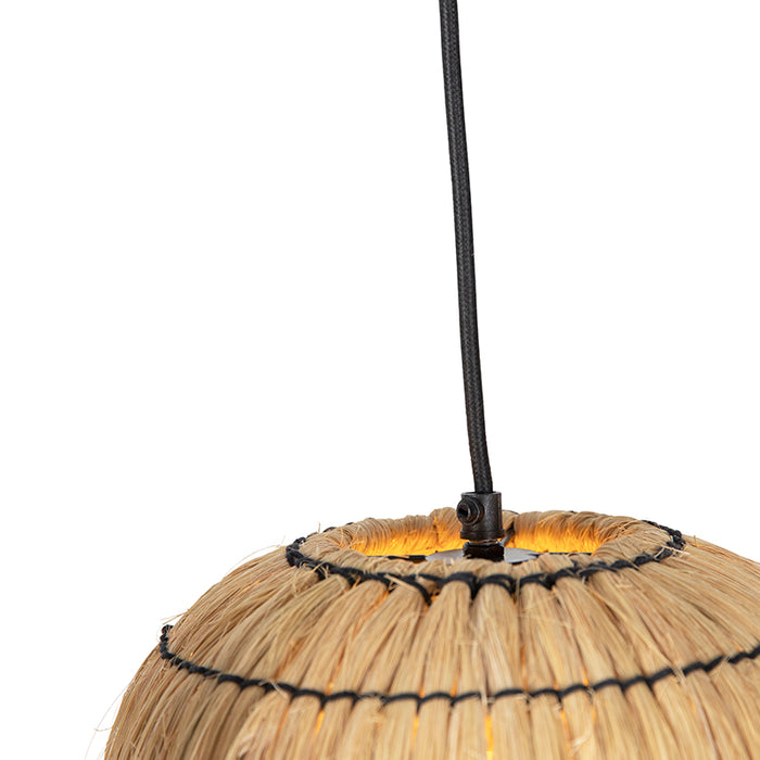 QAZQA Hanglamp canno - Naturel - Oosters - L 120cm