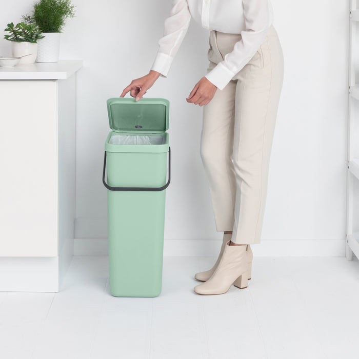 Brabantia Sort & Go Afvalemmer 40 L - Mintgroen