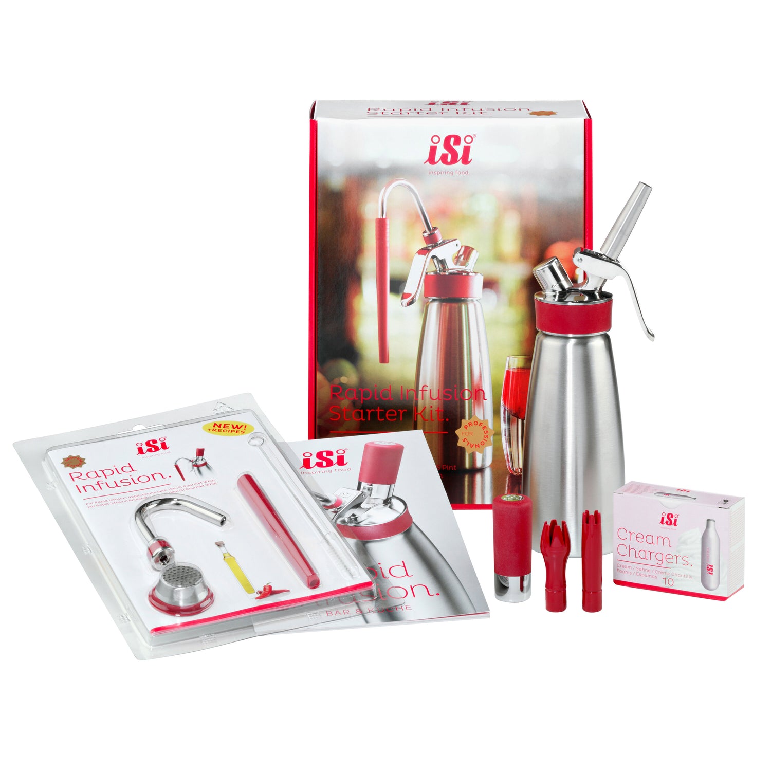 iSi Rapid Infusion Gourmet Whip Starterset 7-delig