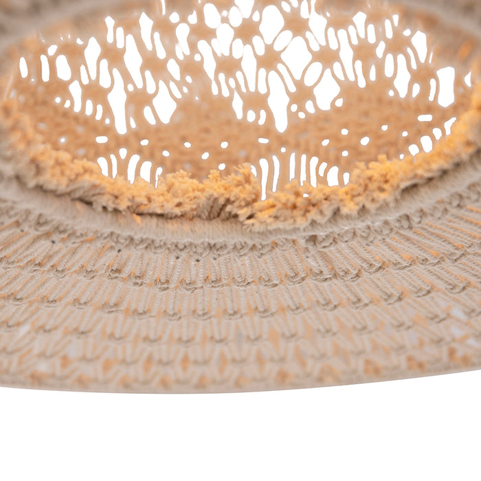 QAZQA Oosterse hanglamp macramé 70 cm - Leonard