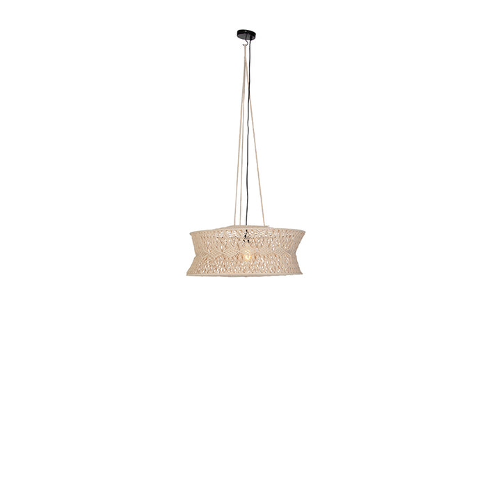 QAZQA Oosterse hanglamp macramé 70 cm - Leonard
