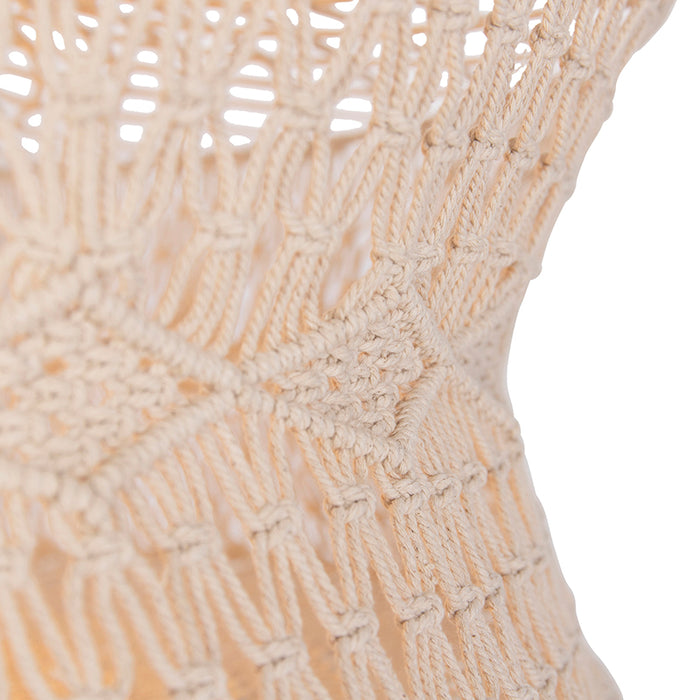 QAZQA Oosterse hanglamp macramé 70 cm - Leonard