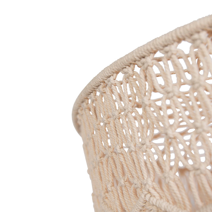 QAZQA Oosterse hanglamp macramé 70 cm - Leonard