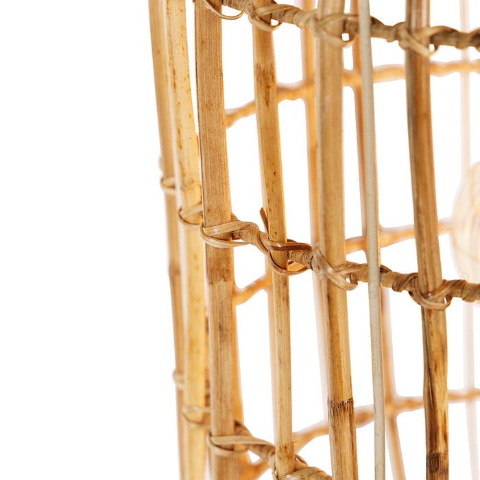 QAZQA Hanglamp canna - Naturel - Oosters - D 36cm