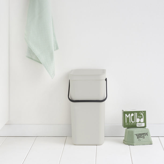 Brabantia Sort & Go Afvalemmer / Opberger 16 L - Grijs