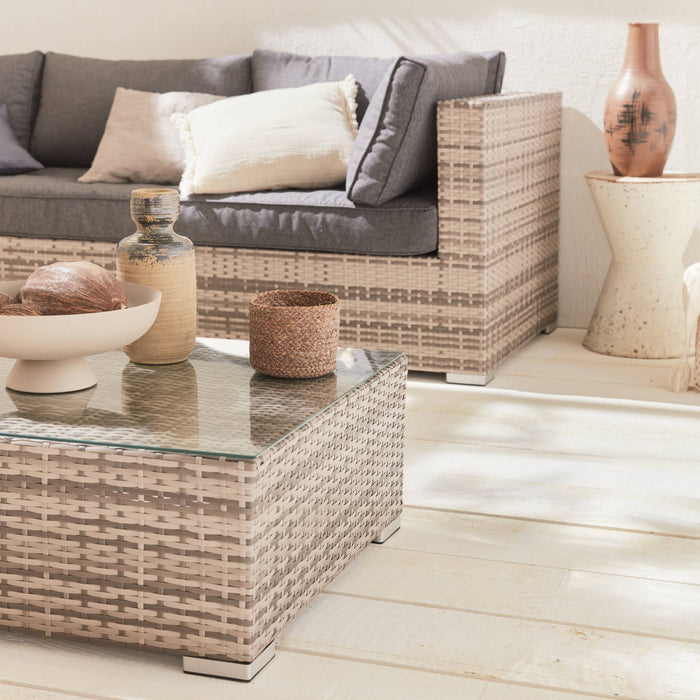 sweeek - Wicker loungeset 12 tot 14 plaatsen