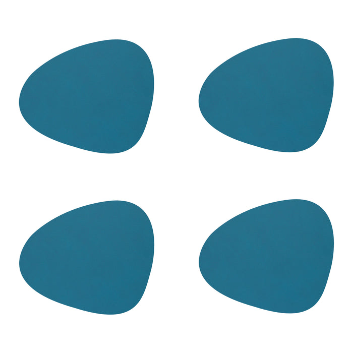 LIND DNA Nupo Curve Onderzetter 4 st. - Petrol