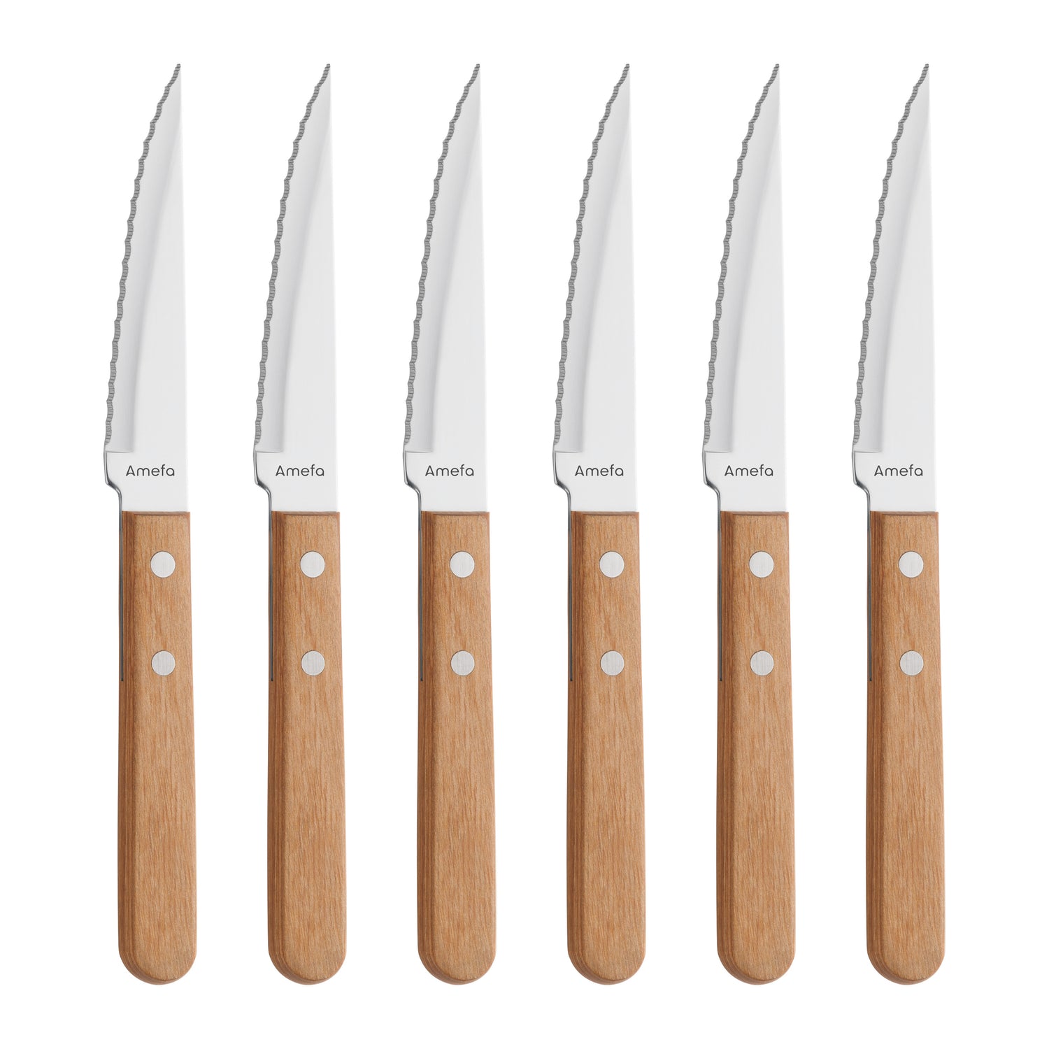 Amefa Pizza/Steak Messenset 6-delig