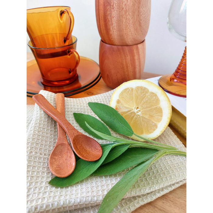 Khaya houten theelepeltjes - set van 4