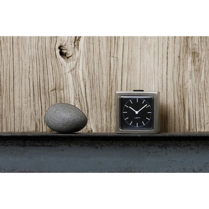 LEFF amsterdam - Block - Alarm - Staal|Zwart - Design - Staande Klok