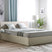Beliani - ORBEY - Tweepersoonsbed - Beige - 160 x 200 cm - Polyester