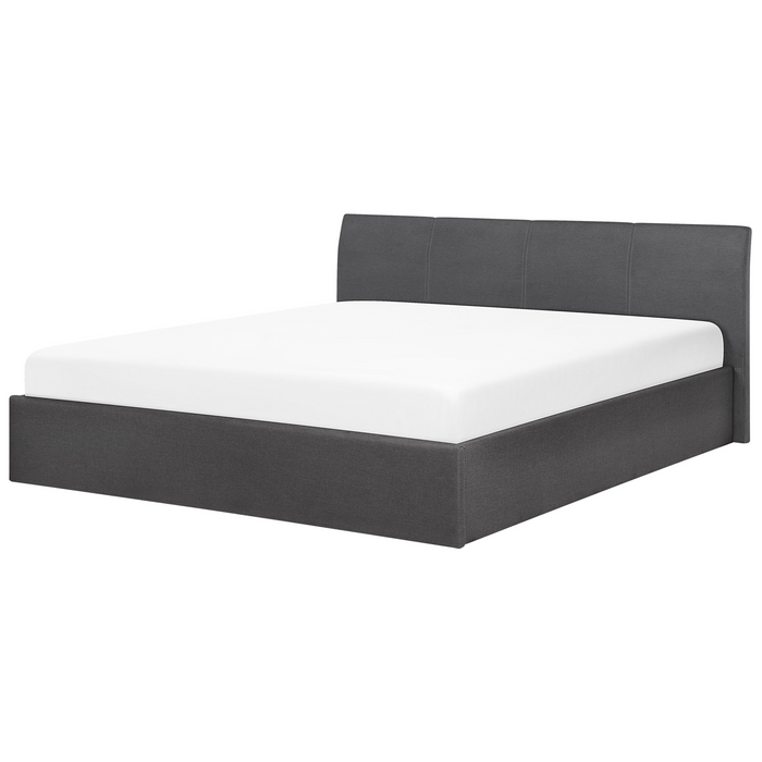 Beliani - ORBEY - Tweepersoonsbed - Grijs - 180 x 200 cm - Polyester