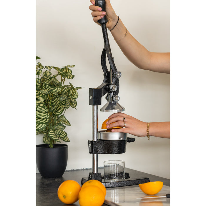 Cookinglife Citruspers - Gietijzer - Hevelmodel - Zwart