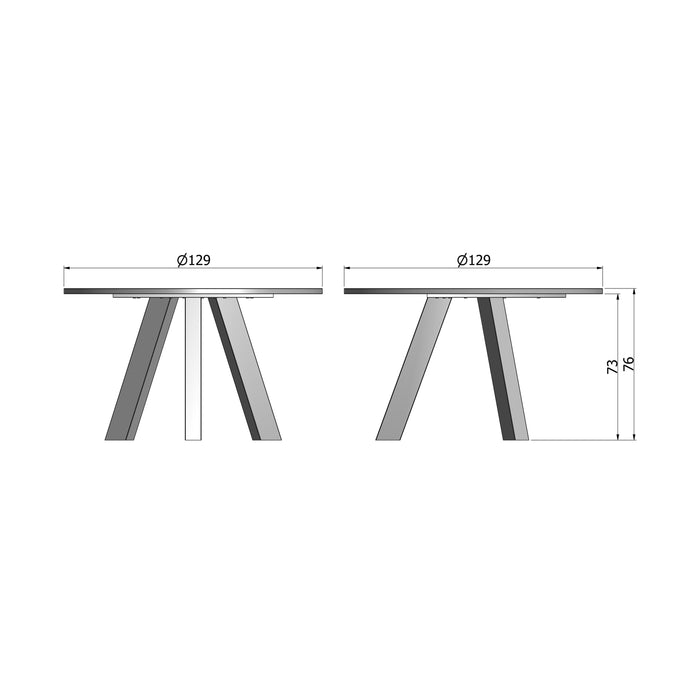 Woood Rhonda Eettafel Ø 130 cm