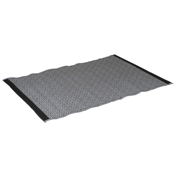 Bo-Camp Buitenkleed Chill mat Beach 1,8x1,2 m zwart en wit