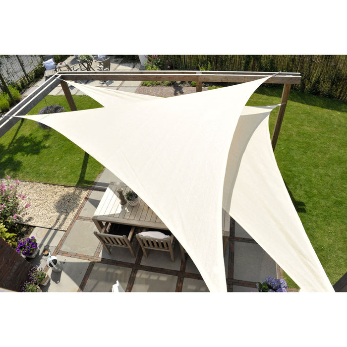 Nesling Coolfit Schaduwdoek 570 x 400 x 400 cm - Gebroken wit