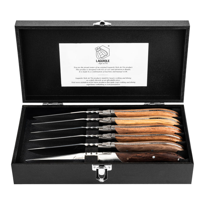 Laguiole Style de Vie Luxury Line Steakmessenset 6 st.