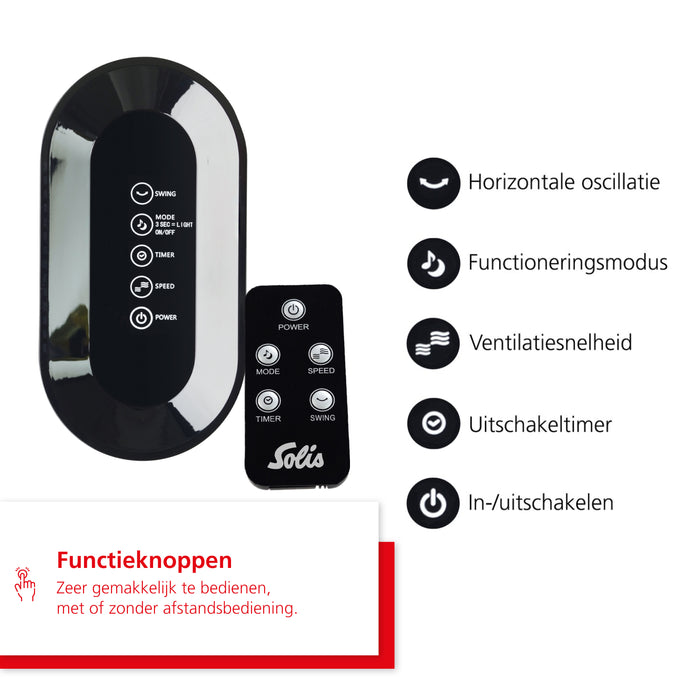 Solis Easy Breezy 757 Toren Ventilator met Afstandsbediening - 91 cm