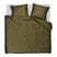 Beddinghouse Conscious Dekbedovertrek 200 x 200/220 cm - Olijfgroen