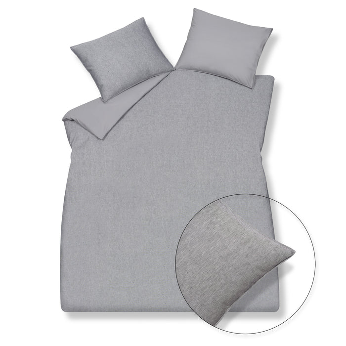 Vandyck Dekbedovertrek PURE 29 Grey 240x220 cm (linnen/katoen)