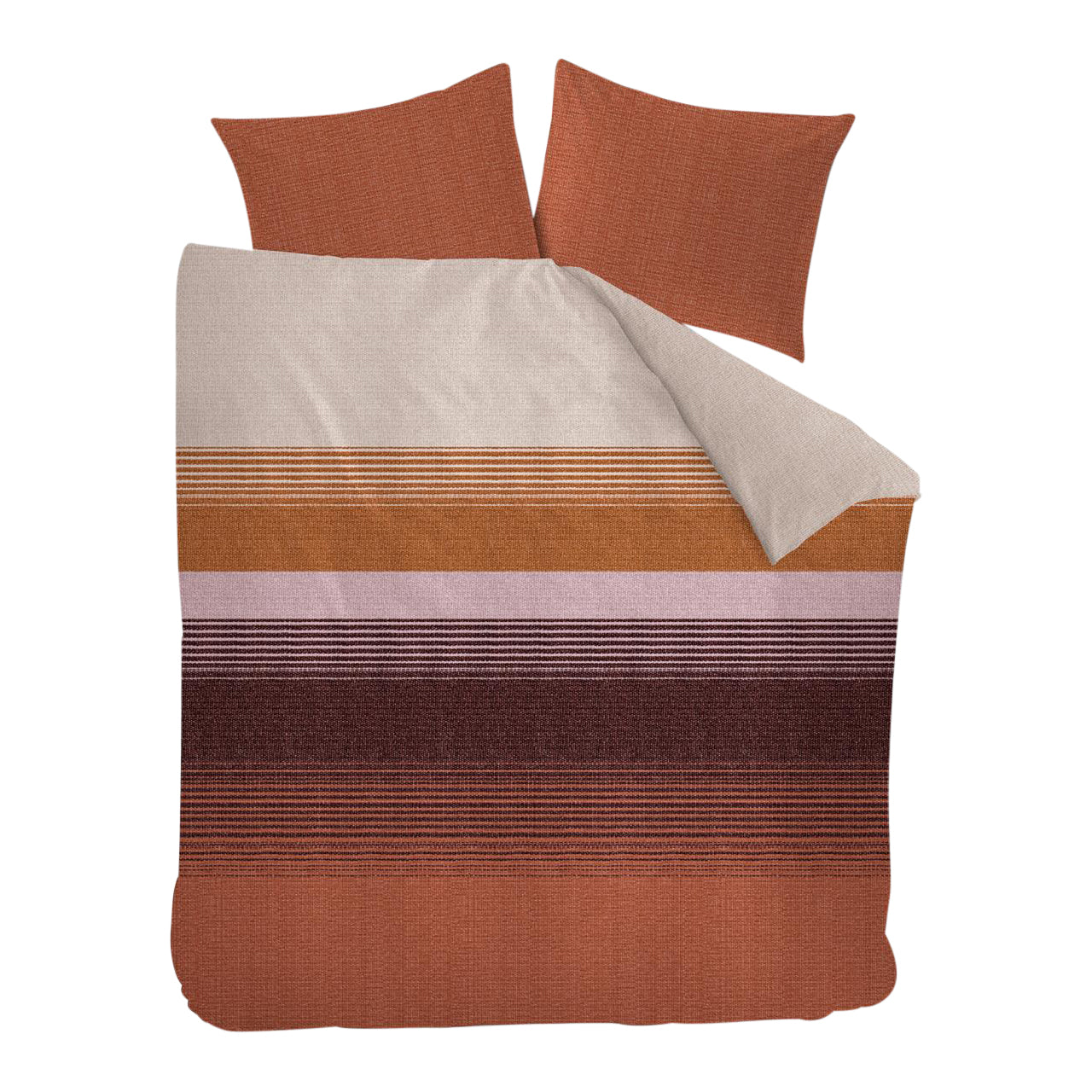 Beddinghouse Bruno Dekbedovertrek 200 x 200/220 cm - Terra