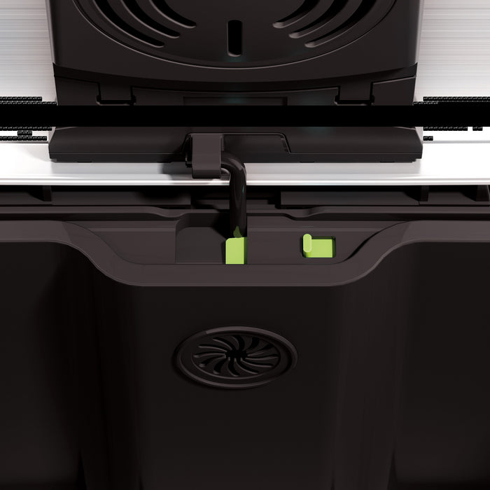 EKO Vuilnisbak Matzilver 40.3 x 34.5 x 65 cm