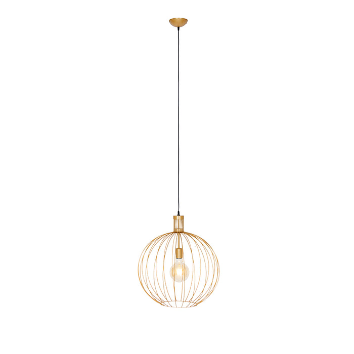 QAZQA Design hanglamp goud 50 cm - Wire Dos