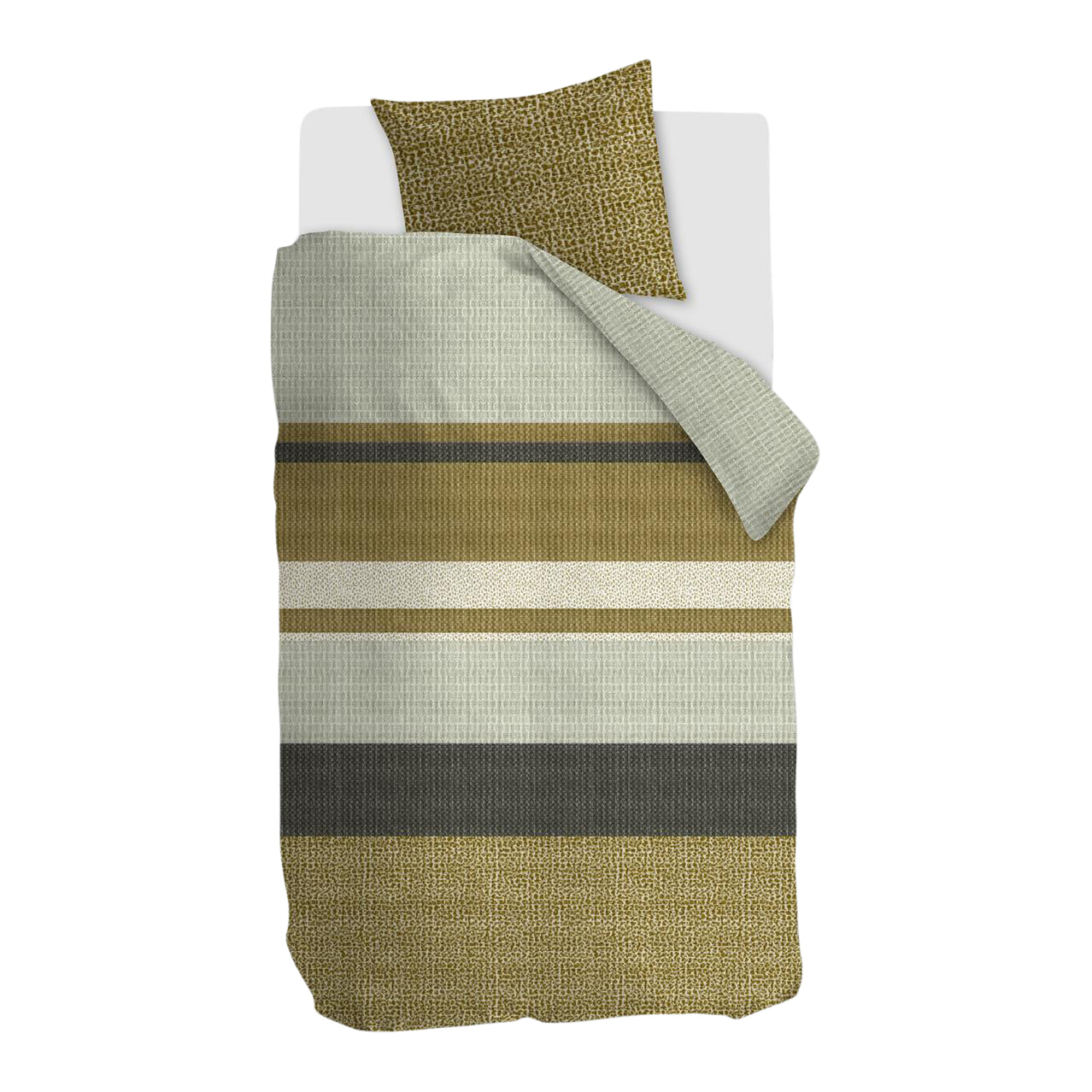 Beddinghouse Darren Dekbedovertrek 140 x 200/220 cm - Groen