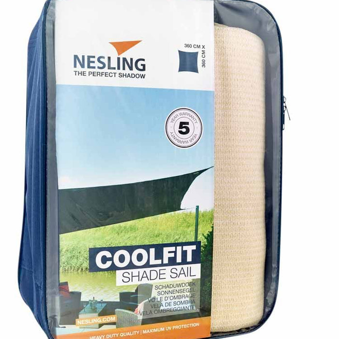 Nesling Coolfit Schaduwdoek Gebroken Wit 360 x 360 cm