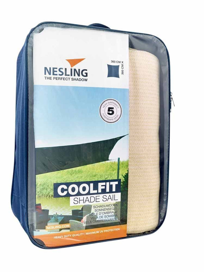 Nesling Coolfit Schaduwdoek Gebroken Wit 360 x 360 cm