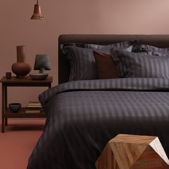Damai Linea Dekbedovertrek 200 x 200/220 cm - Graphite