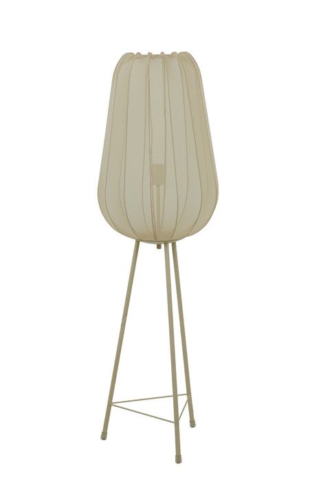 Light & Living Plumeria Vloerlamp - H 132 x Ø 42 cm - Zand