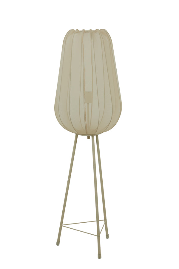 Light & Living Plumeria Vloerlamp - H 132 x Ø 42 cm - Zand
