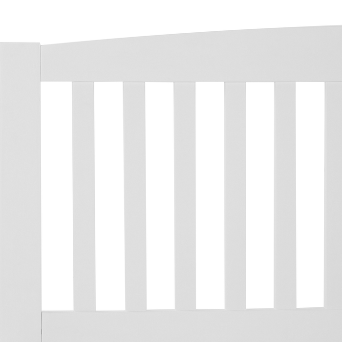 Beliani - CASTRES - Tweepersoonsbed - Wit - 160 x 200 cm - Dennenhout