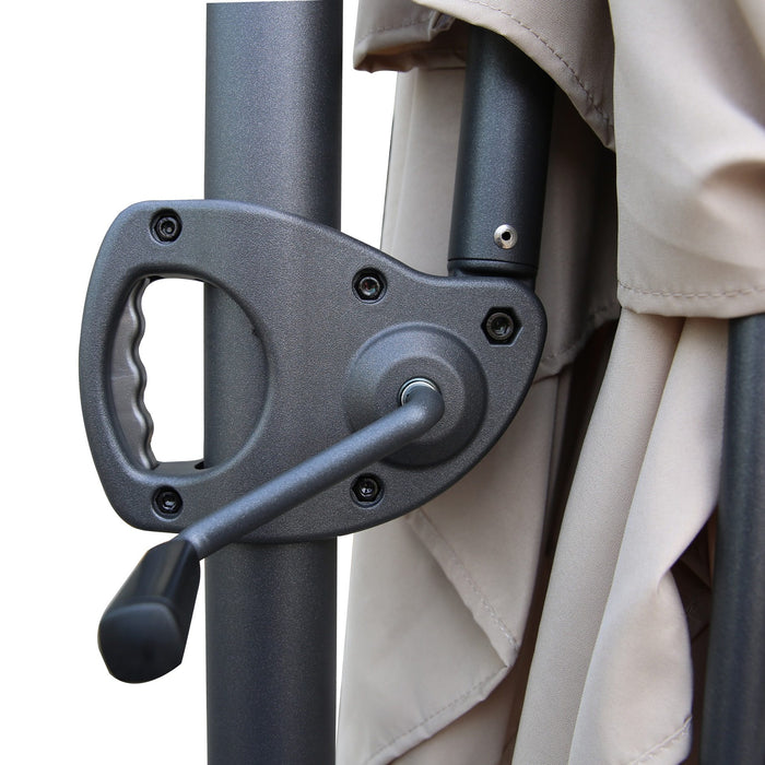 SORARA Roma Basic Zweefparasol 270 x 210 cm Zand