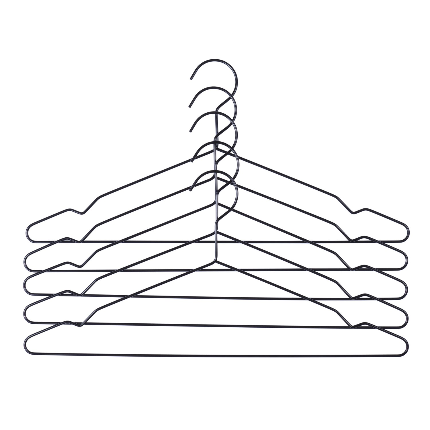 HAY Hang Kledinghanger 5 st. - Zwart