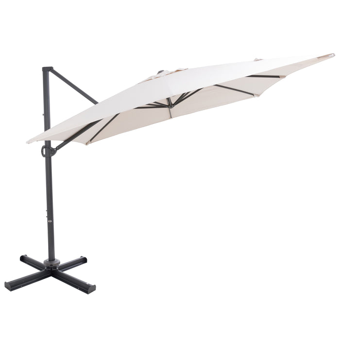 SORARA Roma Classic Zweefparasol 300 x 300 cm Zand