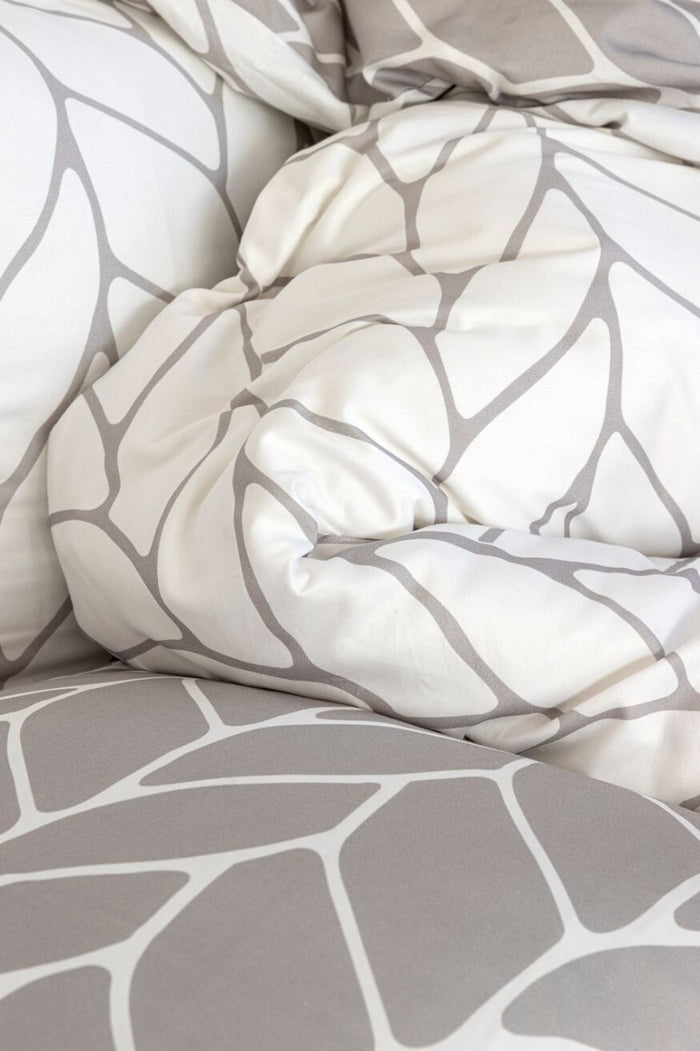 Mistral Home-Dekbedovertrek-100% katoen flanel-200x200+2x65x65cm-Grijs