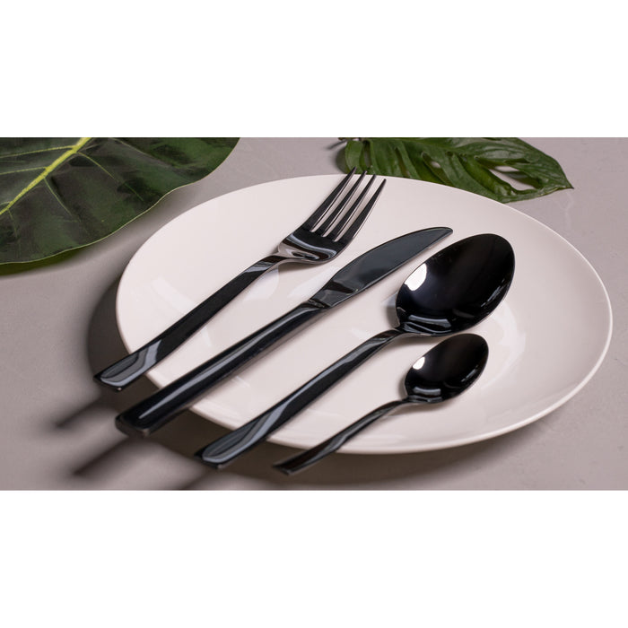 Sareva Bestekset - 16-delig | 4 personen - Zwart