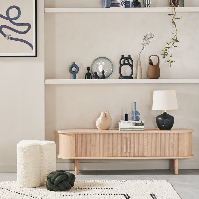 POLSPOTTEN Clover Poef - Beige