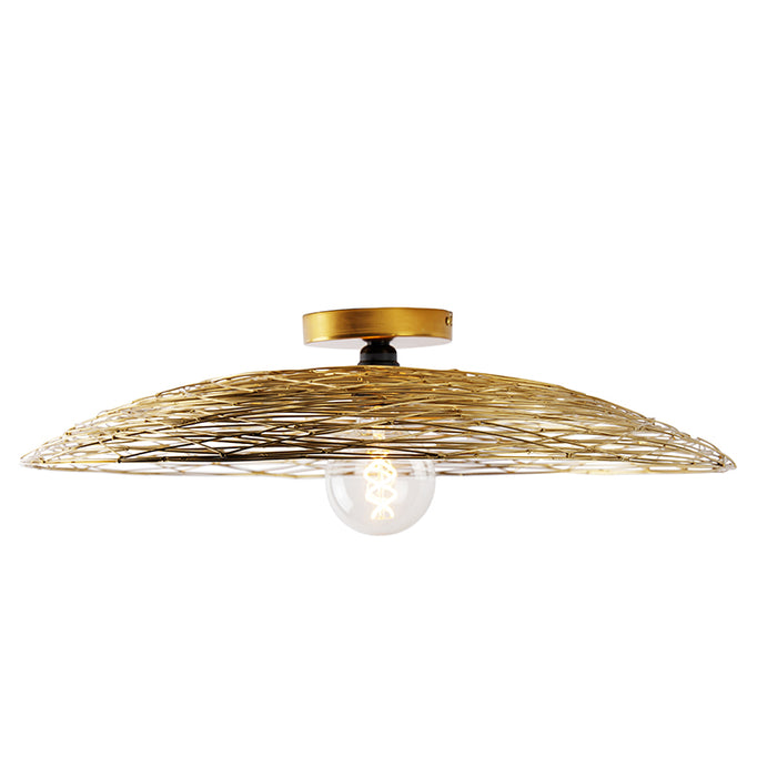 QAZQA Oosterse plafondlamp goud 60 cm - Glan