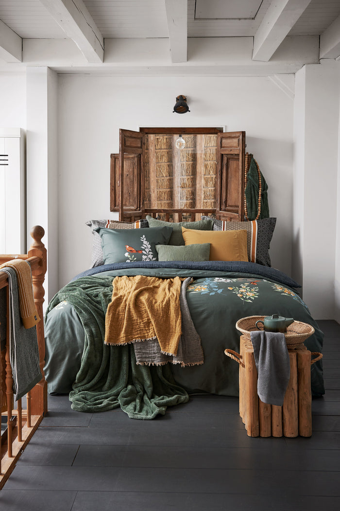 Vandyck Dekbedovertrek PURITY 79 Olive 240x220 cm (linnen | katoen)