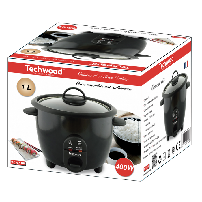 Techwood - Tcr106 - Rijstkoker - 1 L - 6 Porties